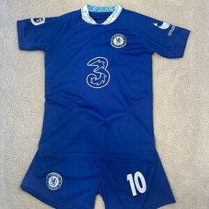 Pulisic Chelsea FC Soccer Jersey and Shorts Set